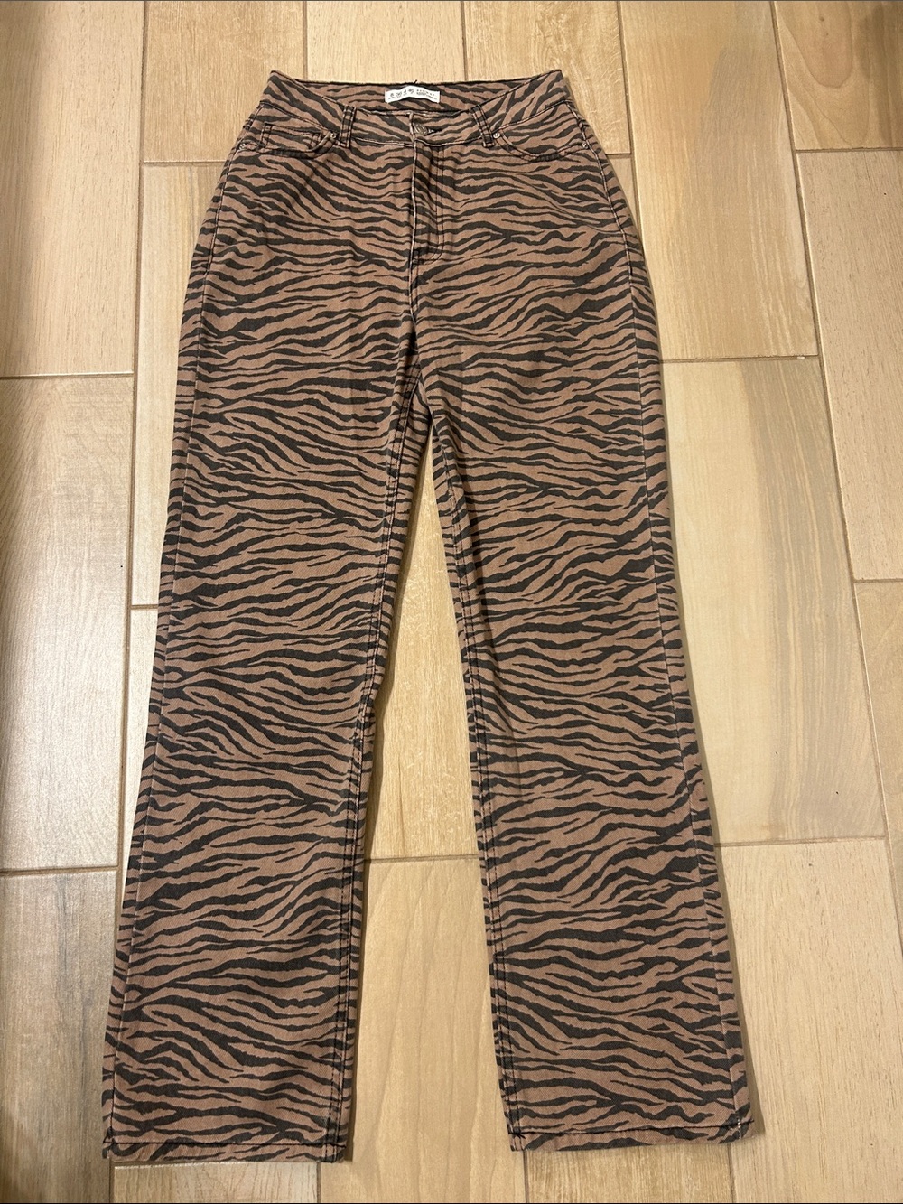 Denim & co animal print jeans size 4